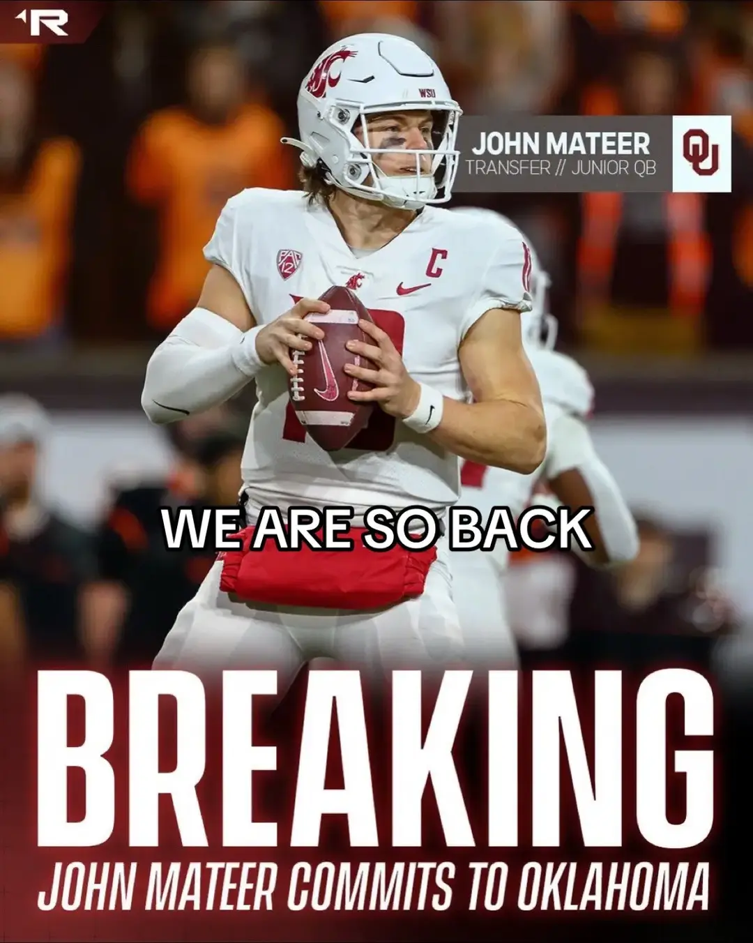 #fyp #CollegeFootball #oklahoma #oklahomafootball #johnmateer 