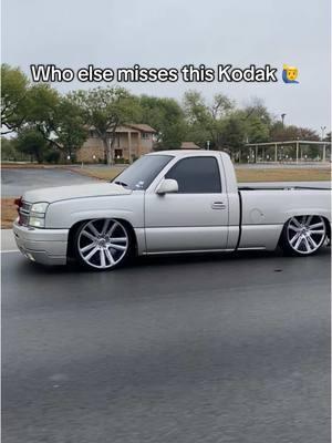 Bro used to drop banger after banger 🥲 #fyp #silverado #droppedtrucks #singlecabs #scrapiando #kodakblack 