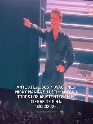 Ante un público muy efusivo, entre aplausos y ovaciones dan su último adiós  a Micky al dar por concluida su gira mundial en Buenos Aires Argentina. 📽 Juliana Salazar Meza | 18 Dic 24 🇦🇷 2/2 #luismiguel #luismigueltour2024  #luismiguelenargentina #argentina #buenosaires  #cierredetourmundialuismiguel #luismiguelcierredegira #luismiguelcierredetourmundial  #campoargentinodepolo #campodepoloargentino #viral #parati #tendencia #fpy #luismiguelentiktok  . . . @julisalazarmeza