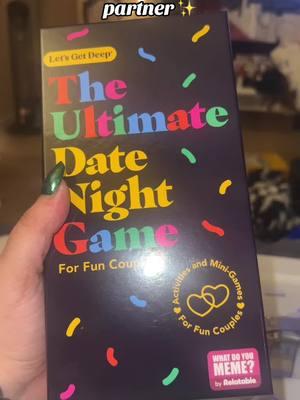 can’t wait to try it out w/ my bf!! #games #boardgames #cardgame #couples #couplegame #theultimatedatenightgame #datenight #fyp 