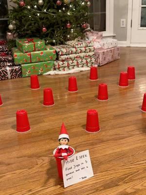 #elfontheshelf #elfontheshelfideas #solocup #hideandseek #formoms #countdowntochristmas #wow #funny #wtf #hideandseekchallenge #gamesforkids #toddleractivitiesathome 