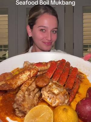 SEAFOOD BOIL MUKBANG🦞🦀 #seafoodboil #seafoodmukbang #seafoodboilmukbang #mukbang #snowcrab #snowcrablegs #crablegs #neworleans #neworleansseafood #calleyblue 