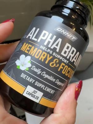 Alpha Brain ! Helps support memory and focus ! #alphabrain #supportmemory #focus #vitamins #memory #onnit #onnitpartner #onnitmemoryandfocus 