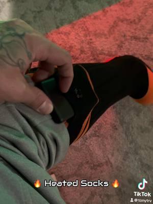 Heated Socks for the winter! I hate having cold feet! #heated #heatedsocks #socks #winter #warm #cozy #hunting #Hiking #camping 