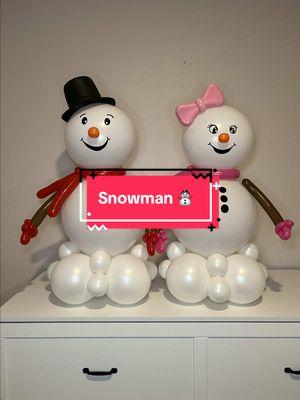 So cute & full of character #foryoupage #snowman #balloondecor #partydecor #partystylist #eventdecor #balloontiktok #christmas #holidays #paratii #orlandoflorida #corporateevents 