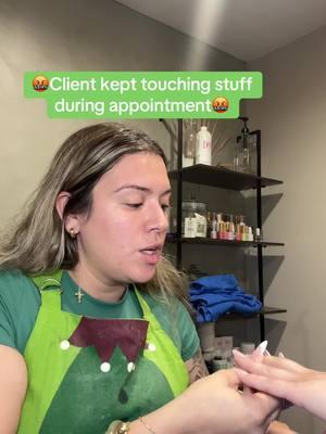 Its so important when doing nails to understand touch shirts,phone, food, slows down the process #southjerseynailtech #njnails #clientconsultation 