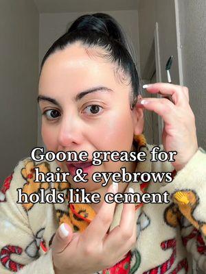 Goone grease for hair & eyebrows holds like cement #goongrease #hair #hairtock #hairpomade #hairpomades 