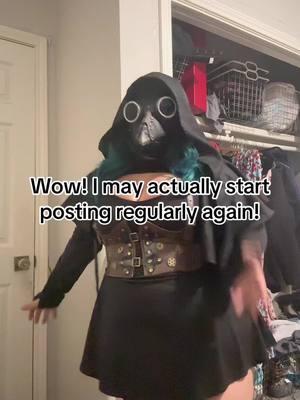 LIKE RIGHT WHEN I DECIDE TO?! #plaguedoctorsoftiktok #plaguedoctormaskandhoodie #plaguetoker #plaguedoctorcosplay #plaguedoctoroc #plaguetok 