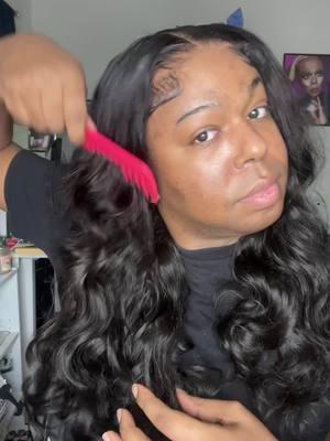 Synthetic Human hair blend wig! #wig #install #tutorial #curls #hairstyle #hairinspo #readytowear 