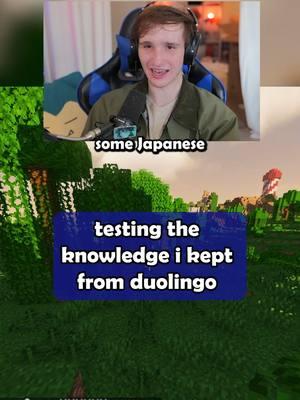 bro those Japanese lessons on duolingo did not retain in my brain at all 🥸 #nickytea #twitch #gaming #streamer #Minecraft #minecraftsmp #smp #gamercouple #couplecomedy #couplestreamers #duolingo #japanese 