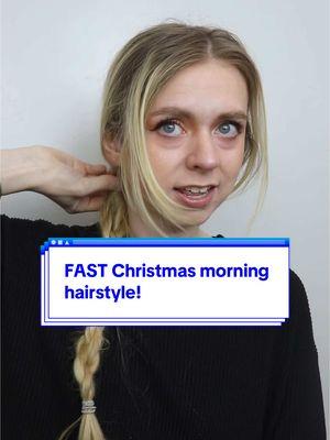 Look BEAUTIFUL in all the Christmas morning pictures!!! #christmashair #christmasmorning #fasthairstyle #quickhairstyle #easyhairstyle