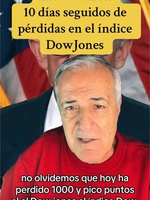 #LIVEhighlights #TikTokLIVE #LIVE No ha ovurrido desde 1974: 10 dias seguidos de pérdidas en el Dow Jones #invertirenbolsa #rothira #inversionesyfinanzas #finanzaspersonales #jubilacion #interescompuesto #acciones #dividendos #sp500index 