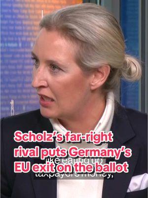 Alice #Weidel, the long-shot chancellor candidate from the far-right Alternative for #Germany, slammed the #EU for destroying the country’s auto #industry, and proposed winding back the bloc to a free-trade zone.