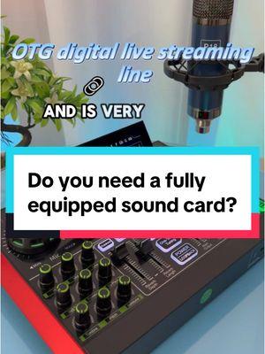 I think you need a well-equipped sound card.#tenlamp #soundstouse #soundeffects #soundcard #directseeding #fyp #TikTokShop #tape #singing #speaking 