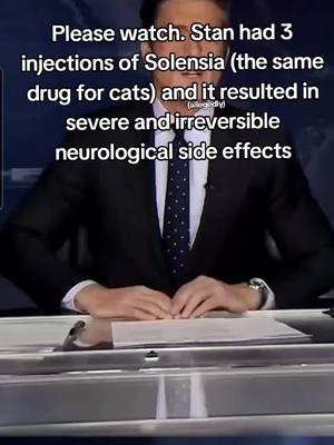 Stan has severe neurological issues like thousands of other cats and dogs (allegedly) due to Librela and Solensia. We deserve answers. I will share Stan's full story soon. I understand this drug has helped countless pets, but is it worth the lives potentially impacted negatively? I can never forgive myself for allowing Stan to get this treatment. #librela #solensia #zoetis #sideeffects #adverseevent #pethealth #vet #veterinarian #petmed #cat #cats 