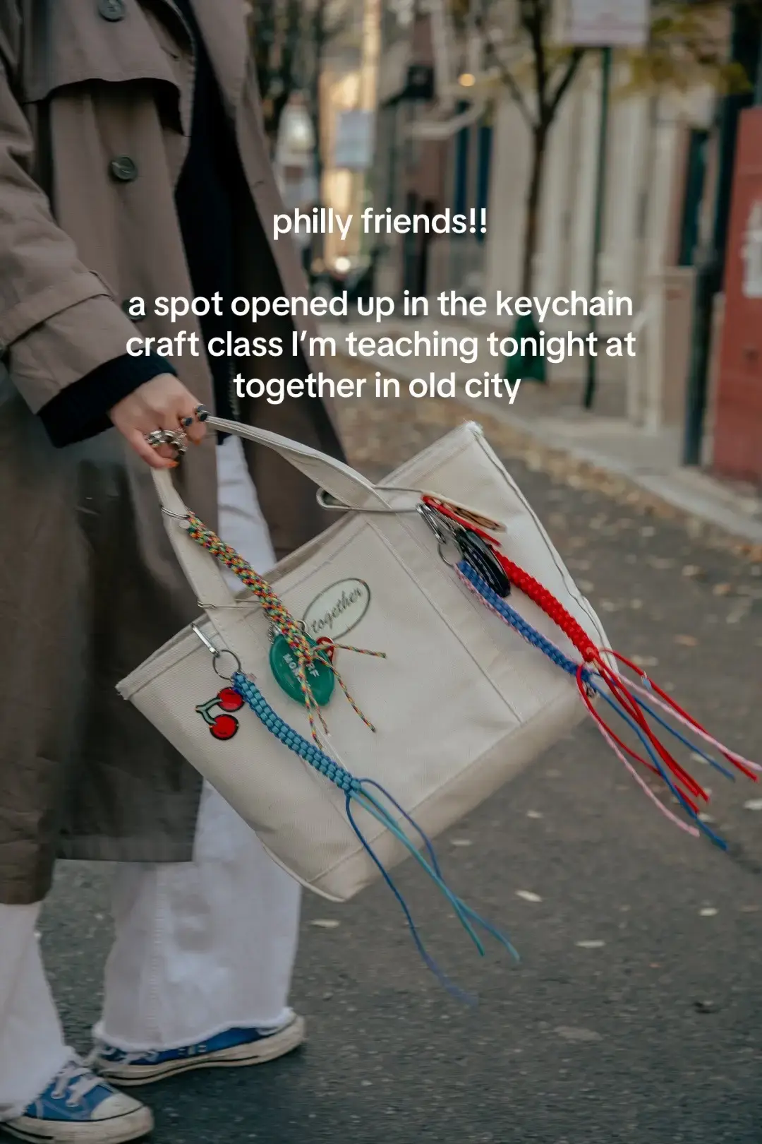 lets make some fun keychains tonight at @TOGETHER ⭐️💛 #fyp #philly #craftclass #crafting #pilates 