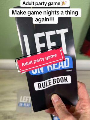 Left on read is a new adult party game thats going to have you rolling in tears!! #adultpartygame #leftonread #adultgame #cardgame #games #GameNight #holidayhaul 