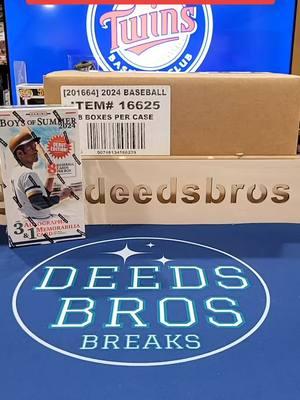 Live in the tiktok shop now! 2024 Boys Of Summer Hobby full case break! #deedsbros #sportscards #TikTokLIVE #MLB #baseball #autograph 