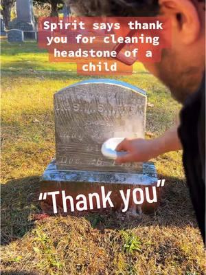 spirit thanks me for cleaning a child’s headstone. This was the last headstone cleaning of 2024! #LIVEhighlights #TikTokLIVE #LIVE #paranormal #spiritbox #hauntedtiktok #haunted #paranormaltiktok #paranormalvideos #cemetery #gravetok #grave 