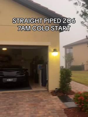 Good Morning neighbors 🔊  #corvette #zo6 #coldstart #florida #fyp #foryou #foryoupage 