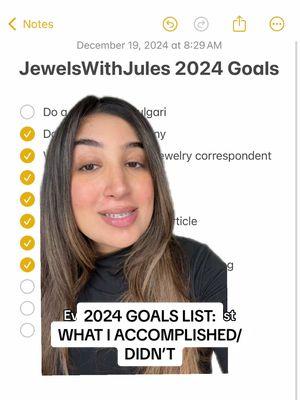 My 2024 Goals: What I Accomplished vs Didn’t! 💎🙏🏼  #ambaniwedding #parisfashionweek #kimkardashian #priyankachopra #newyorktimes #vogue #harpersbazaar #nitaambani #cynthiaerivo #tiffanyandco #bulgari #thetoast @Claudia Oshry @The Toast Podcast @Bvlgari @Tiffany&Co. @Priyanka Chopra @Kim Kardashian @Harper’s BAZAAR @Vogue @The New York Times 