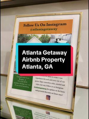 The Atlanta Getaway Airbnb in Atlanta, GA 🏠 This @airbnb property is located on Atlanta’s west side just minutes from downtown and offers a cozy, comfortable and luxurious vibe 🙂‍↕️ This Airbnb has 2 bedrooms, 2 bathrooms, an open floor plan for the living room and kitchen, street parking, washer/dryer, and Roku smart tvs located throughout the home. The features of this home, plus its proximity all the popular attractions makes this an ideal place for people who are looking to explore everything that Atlanta has to enjoy 🙌🏾 The owner of the property, @rjwil1258, is experienced and was great throughout my stay. His responses were timely, respectful and helpful, with checking in/out being a breeze 🤝🏾 Make sure you give this Airbnb a follow on IG (@atlantagetaway) so you can be informed on promotional offers, and if you’re ever visiting Atlanta and need a place to stay, look no further than the Atlanta Getaway 🫡 📍: Airbnb #Atlanta #PlacesToStay #Airbnb #VacationHomeRental #InMyDurag #ATL #PlacesToStayInAtlanta #AirbnbProperties #DowntownAtlanta #TripToAtlanta #BnB #staycation #ThingsToDo #Travel #Home #AtlantaProperties #ThingsToDoInAtlanta #fyp #ForYou 