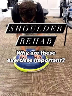 These exercises are examples of what your physical therapy should look like in the final stages. Often, patients will feel good at this point and attempt to skip this final step. But, it is important to load the shoulder in this manner! #shoulderrehab #functionalstrength #physicaltherapy #stability 