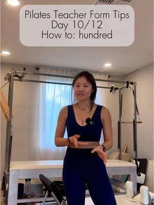 Day 10/12- the Hundred!  #pilates #pilatesinstructor #pilatestok #pilatesworkout #classicalpilates #classicalpilatestraining #pilatesteachertraining #sandiegopilates 