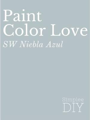 Niebla Azul by Sherwin Williams  is a dreamy, soft blue-gray paint color.   It’s a versatile color that works beautifully in almost any space, whether you’re creating a peaceful bedroom retreat, a soothing bathroom, or even a welcoming entryway.  Niebla Azul plays well with both warm and cool tones, making it perfect for layered palettes.  Whether you’re going for a coastal feel or a more contemporary look, this color adapts beautifully.  It’s a color that feels fresh and timeless—a perfect backdrop that lets your decor shine. Coordinating Colors: ▪️SW Pure White  ▪️SW Repose Gray  ▪️SW Alabaster  ▪️SW Homburg Gray ▪️SW Greek Villa ♥️Need more paint color inspo in your life? Follow Simplee DIY! #paintcolors #paintcolor #interiorpaint #interiorpainting #wallpaint #wallpainting #sherwinwilliamspaint #sherwinwilliams #swcolorlove 