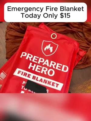 Emergency Fire Blanket #PreparedHero #SafetyFirst #fireblanket #firesafety #firesafetytips 