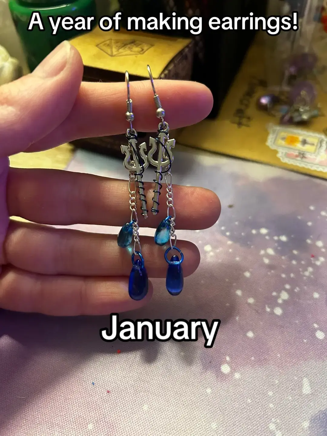 A year of Earrings!! Im so proud of how much i improved this year and i cant wait to see what happens next! #arcane #jinx #handmade #earring #artglowup #2024 #jewelry #911onabc #percyjackson #stardewvalley #hazbinhotel #voyageofthedamned #illumicratebooks #booktokfyp #eldenring #artfight2024 #howlsmovingcastle #artist 