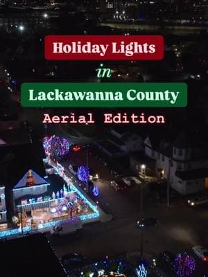 The Holiday Light Displays in Lackawanna County, PA, look absolutely magical from every angle! 🤩✨ Don’t you agree? #VisitLackawannaPA   #scrantonpa #scranton #pennsylvania #holidaylights #chrismtasdecorations #christmaslightshow #familyfun #weekendtrips #aerial #dronephotography #dronevideo #drone