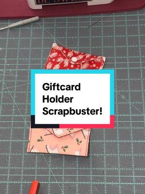 This project is perfect for the beginner Sewist!  It is extremely easy but looks difficult… which is always fun!  It’s a wonderful scrap buster and they are reusable so they can be passed around to lots of people! #beginnersewing #learntosew #sewingprojects #craft #sewingdiy #giftcardholder #giftcard #sewing #sewingtutorial