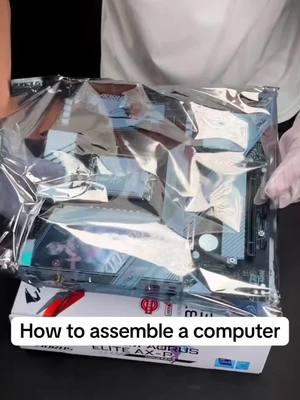 Computer assembly tutorial, watch carefully, you can also install a computer☺️ #computer installation tutorial #computer #tiktok #fyp #foryou #assembling a computer #graphics card #memory stick #harddisk #computer accessories #CPU