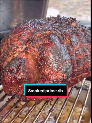 If you’re making a prime rib for the holidays, try smoking it! The flavors are insane! @Cooking With CJ did an excellent job! #primerib #ribeye #brandingironranch #ribeyeroast #primeribroast #snskettle #bearmountainbbq