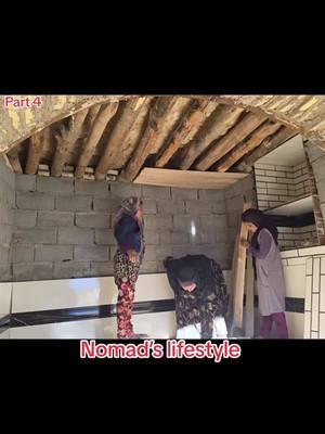 Covering the Roof of the Magic Cave with Boards： Grandma's Tough and Breathtaking Project. Part 4. #nomads #rural #villagelife #respectwomen #respect #nomadslife #nomadslifestyle #Nomad #nomadiciran 