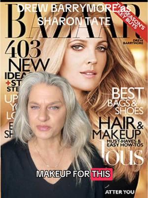 ICONIC X 2 - @Drew Barrymore as #sharontate for @Harper’s BAZAAR back in  2010 #makeupbyme #y2kmakeup -#60smakeup  Thanks for lendjng me your face @jk ultra 