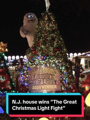 N.J. house wins ‘The Great Christmas Light Fight’ and a $50K prize. The centerpiece of their unbelievable creation is a tree built of blow molds. 🎥 @andremalok #nj #newjersey #storybookland #pitman #pitmanboro #gloucestercountynj #christmas #christmasdisplay #christmaslights #thegreatchristmaslightfight #abcnetwork #abc