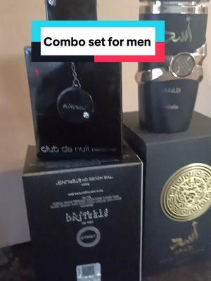 Combo set for men #intense #sophisticated #unforgettable #fragrancesformen #lattafaasad #armedintense #comboformen #menperfume 