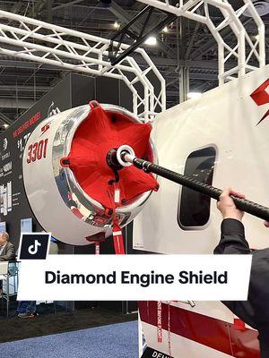 Diamond Engine Shield by Sesame Technologies is an innovative device that offers superior engine protection for aircrafts, installable from ground level by a single crew member.  #Aviation #AircraftMaintenance #PrivateJet #AviationSafety #AviationLovers