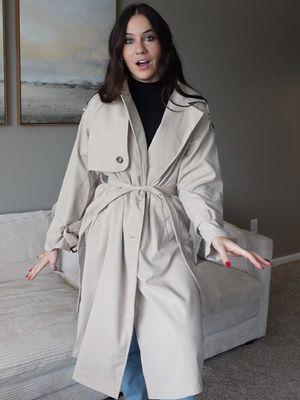 Love this trench coat!! It elevates an outfit so effortlessly, it’s good quality and super affordable! I’m 5’4 and wearing a size small. If you’ve been looking for a new trench coat look no further!!☺️🫶🏼 #trenchcoat #trenchcoatoutfit #coat #wintercoat #trenchcoats #winteroutfitinspo #tiktokshopholidayhaul #newyearnewaura 