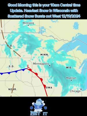 here is your #winterweather update. heaviest #snow In #wisconsin #easterniowa  and #easternminnesota with snow showers #northwestminnesota #northeastsouthdakota #northdakota . Stay tuned to #stormmasterweather for updates. #fyp #fy #fypage #foryou #foryoupage #foryoupageofficiall #viewersfirst #sciencesecond #december #fypage #weather #weathertok #wx #wind #thursday #winter2024 #milwaukeewisconsin #greenbaywisconsin #minneapolisminnesota #madisonwisconsin 