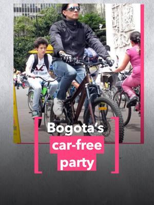 Over 1.5 million people walk, cycle, jog, or rollerblade through Bogota EVERY Sunday. How come?🚲🚶 #bogotá #ciclovia #carfreeday #bike #PlanetA