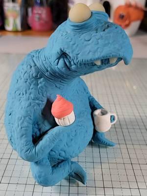 do what you love #coffeeandmonsters #cosclayusa #sculpture #polymerclayartist #artist #characterart #sculptureart 