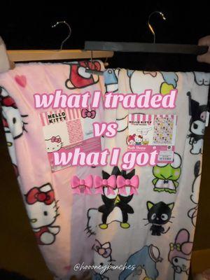 Late night trade with @letteringplans 🤭 🎀✨ • • • • #hellokitty #hellokittyandfriends #whatitraded #whatigot #hkfinds #hktrade #hellokittyblanket #hellokittytrade #hkhaul #hkhunting #hellokittyhunting #viral #blankets #friends #hellokittyfinds #hkfinds #blanketfinds #trading #sanrio #sanriofinds #hktiktok #hellokittytiktok #hellokittyblankets 