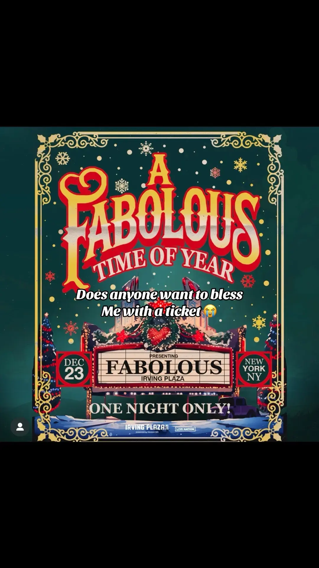 #fabolous #concerts #christmasconcert #irvingplaza #manhattan 