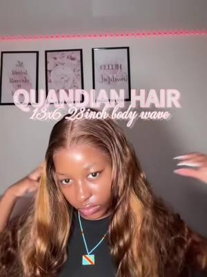 Hot Selling 28 Inch 200% Density 13x6 Body Waves @QUANDIAN Hair @quandianhair #quandianhairamazon #quandianwig #brownhighlights #wiginstall #13x6lacefrontwig #CapCut 