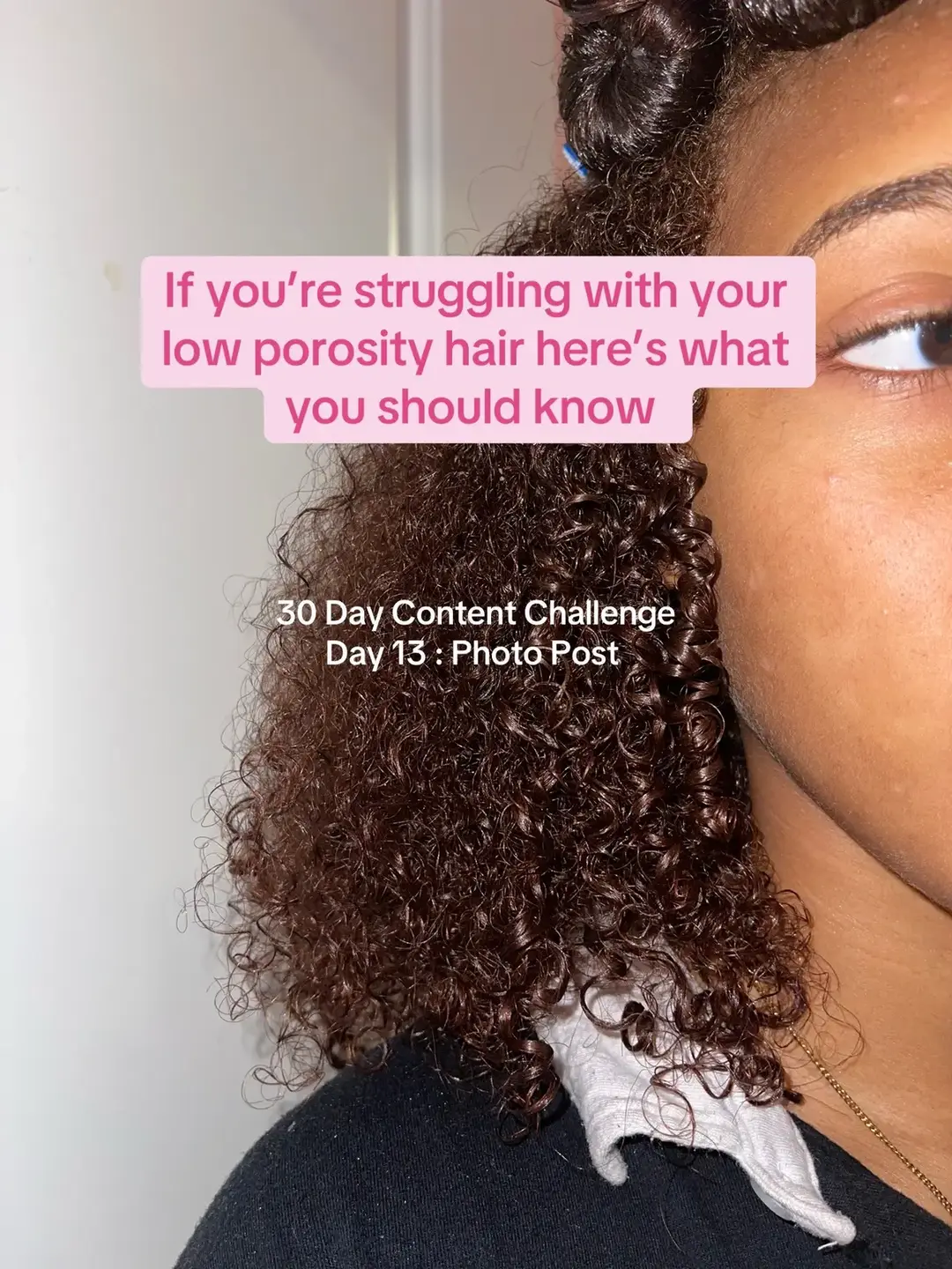 Day 12 : Does anyone else relate? Join the porosity community for more natural hair gems ! 💗 @PBM | Branding Strategy  #pmbchallenge #naturalhair #naturalhaircareproducts #lowporosityhair  #lowporosity #blackgirlhair #naturalhairstylesforwomen 