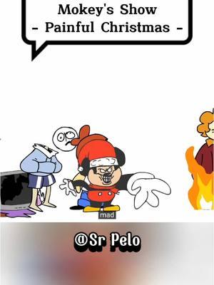 Painful Christmas - Part 2 #srpelo #animation #christmas #mokey #story #funnyvideos #fyp #trending 