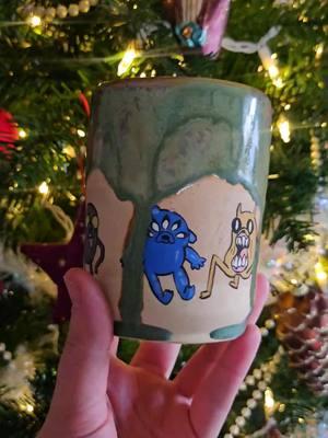 "as long as i know the shape of my soul, ill be alright" - Jake the Dog #adventuretime #jakesfavoritecup #jakethedog #handmade #cup #creatorsearchinsights #handpainted #pottery